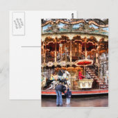 回転木馬インモンマルトル ポストカード (正面/裏面)