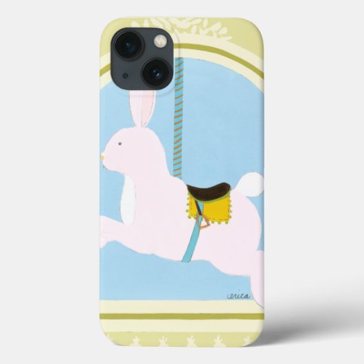 回転木馬ウサギバイジューンエリカヴェス Case-Mate iPhoneケース (裏面)