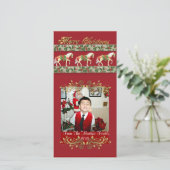 回転木馬ウズクリスマスフォトカード シーズンカード (スタンド正面)