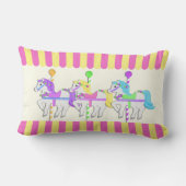 回転木馬ウズピンク ランバークッション (裏面)