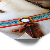 回転木馬ウマのポスター ポスター (角)