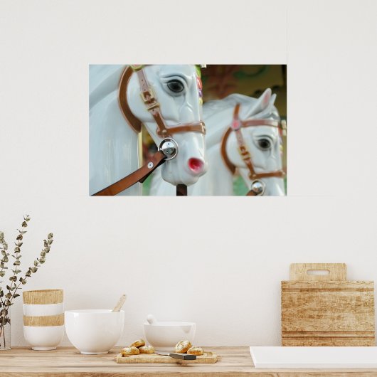 回転木馬ウマのポスター ポスター (キッチン)