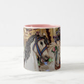 回転木馬ウマプリントコーヒーマグ ツートーンマグカップ (中央)