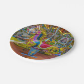 回転木馬ウマ紙プレート ペーパープレート (アングル)