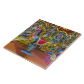 回転木馬ウマ表示セラミックタイル タイル (側面)