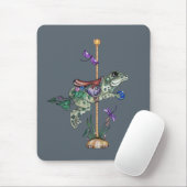 回転木馬カエル マウスパッド (マウス)