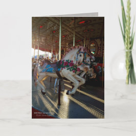 回転木馬カラフル馬/カーニバル乗り カード