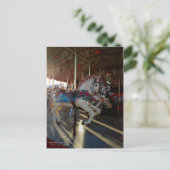 回転木馬カラフル馬/カーニバル乗り/ ポストカード (スタンド正面)