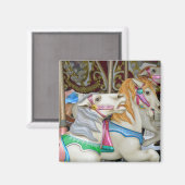 回転木馬カラフル馬 マグネット (正面/裏面)