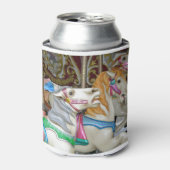回転木馬カラフル馬 缶クーラー (缶正面)