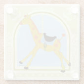 回転木馬キリンbyジューンエリカヴェス ガラスコースター (裏面)