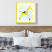 回転木馬キリンbyジューンエリカヴェス キャンバスプリント (インサイチュ (寝室))