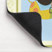 回転木馬キリンbyジューンエリカヴェス マウスパッド (コーナー)