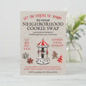 回転木馬クリスマスクッキースワップ 招待状 (スタンド正面)