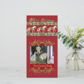 回転木馬クリスマスフォトカード シーズンカード (スタンド正面)