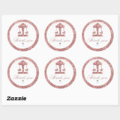 回転木馬グリッター誕生日 ラウンドシール (シート)