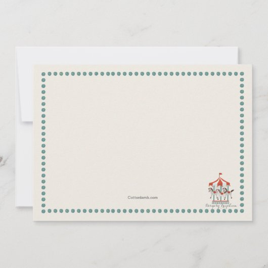 回転木馬サンクユノテカード ノートカード (裏面)