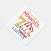 回転木馬サーカスカーニバルバースデーパーティナプキンズ スタンダードランチョンナプキン (角)