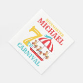 回転木馬サーカスカーニバルバースデーパーティナプキンズ スタンダードランチョンナプキン (角)