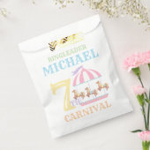 回転木馬サーカスカーニバル誕生日パーティーフェイスバッグ フェイバーバッグ (封をした状態)