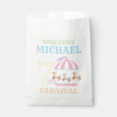 回転木馬サーカスカーニバル誕生日パーティーフェイスバッグ フェイバーバッグ (正面)