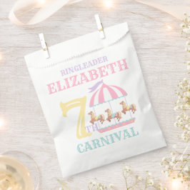 回転木馬サーカスカーニバル誕生日パーティーフェイスバッグ フェイバーバッグ