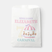 回転木馬サーカスカーニバル誕生日パーティーフェイスバッグ フェイバーバッグ (正面)