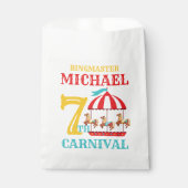 回転木馬サーカスカーニバル誕生日パーティーフェイスバッグ フェイバーバッグ (正面)
