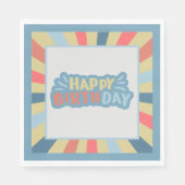 回転木馬サーカス誕生日ナプキンス スタンダードランチョンナプキン (正面)