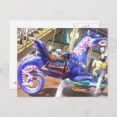 回転木馬シーホース ポストカード (正面/裏面)