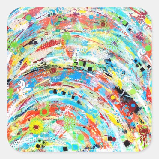 回転木馬シール スクエアシール (正面)