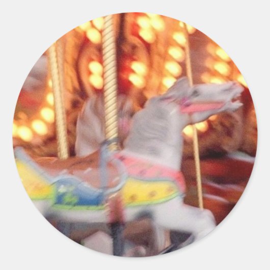 '回転木馬'シール ラウンドシール (正面)