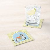 回転木馬ゼブラバイジューンエリカヴェス スクエアペーパーコースター (インサイチュ)