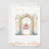 回転木馬テーマ誕生日招待状 招待状 (裏面)