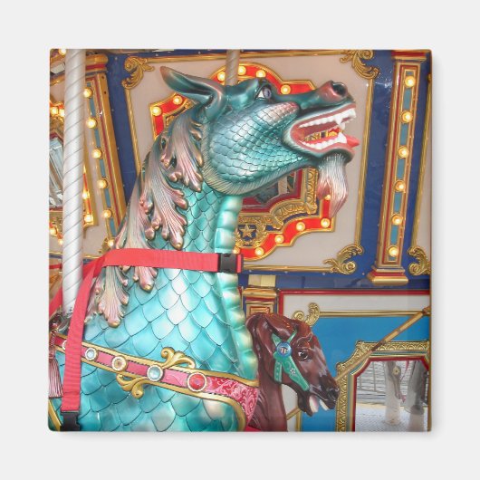 回転木馬ドラゴン マグネット (正面)