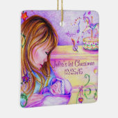 回転木馬ドリームスカスタムセラミックススクエアオーナメント セラミックオーナメント (右)