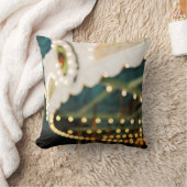 回転木馬ドリームスレトロ《写真》ぼけ味フォト装飾用クッション クッション (ブランケット)