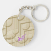 回転木馬ドリームスヴィンテージバラサークルキーチェーン キーホルダー (裏面)