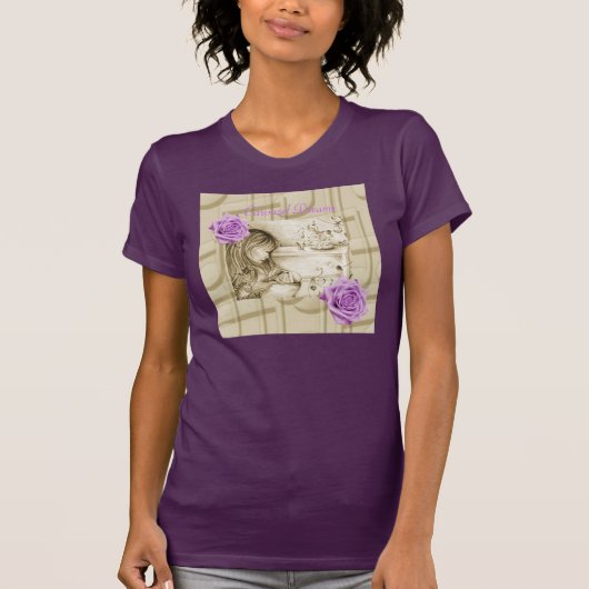 回転木馬ドリームスヴィンテージ素晴らしバラジャージーTシャツ Tシャツ (正面)