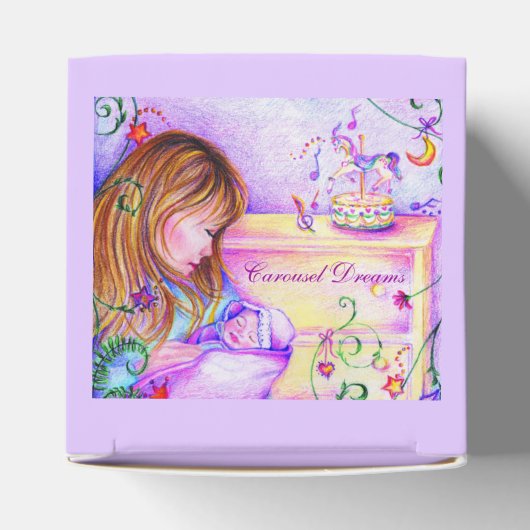 回転木馬ドリームズスクエアハートベビーお願いボックス フェイバーボックス (上部)