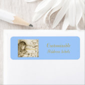 回転木馬ドリームブルーカスタマイズ可能住所 シール (インサイチュ)