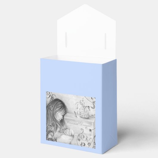 回転木馬ドリームベビーブルーフェイスボックス フェイバーボックス (オープン)