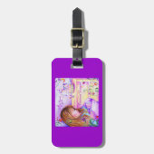 回転木馬ドリームレザーストラップ付きラゲッジタグ ラゲッジタグ (正面縦)