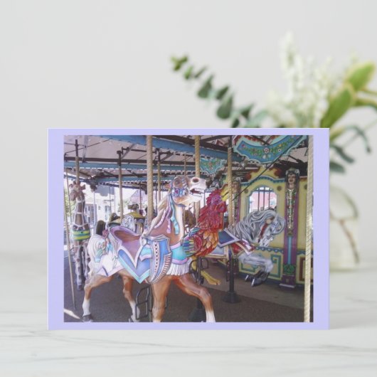 回転木馬パーティの招待状 招待状 (スタンド正面)