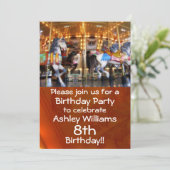 回転木馬パーティの招待状 招待状 (スタンド正面)