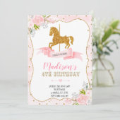 回転木馬パーティの招待状 招待状 (スタンド正面)