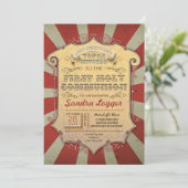 回転木馬ファーストホリーコミュニオン 招待状 (スタンド正面)