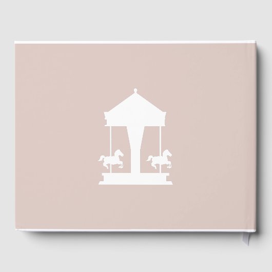 回転木馬ベビーシャワーゲストブック ゲストブック (裏面)