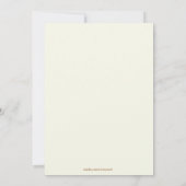 回転木馬ベビーシャワー 招待状 (裏面)