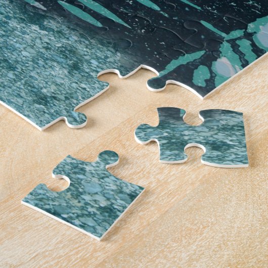 回転木馬ホースアクアマリンパズルジグソー ジグソーパズル (側面)